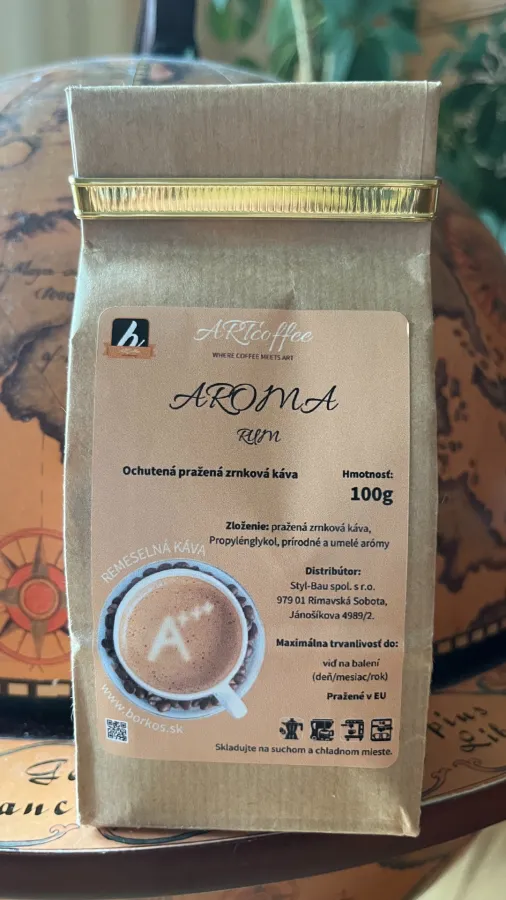 AROMA - Rum - Ochutená remeselná pražená zrnková káva