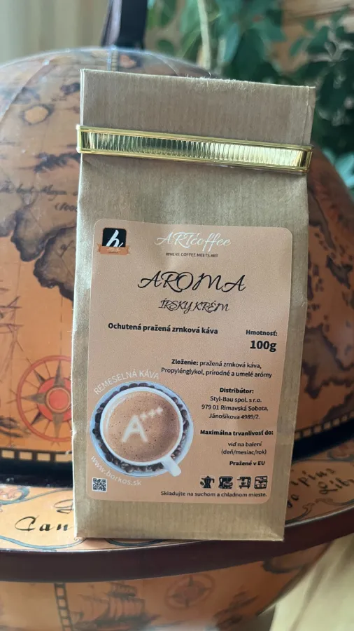 AROMA - Írsky krém - Ochutená remeselná pražená zrnková káva