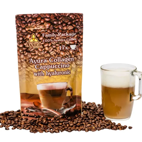 Ayura Cappuccino s kolagénom 250 g - Family Package