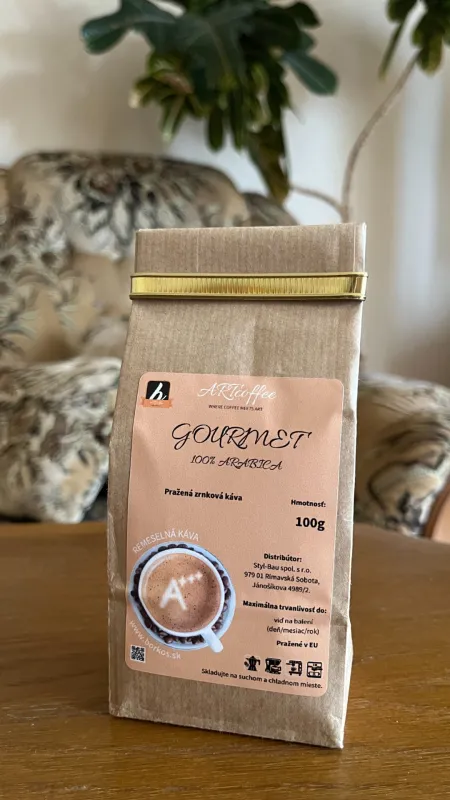 GOURMET - 100% Arabica - Remeselná pražená zrnková káva