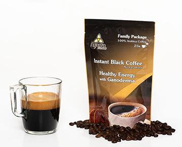 Instant Black Coffee s hubami Ganoderma 100g - Family Package