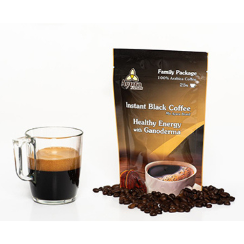 Instant Black Coffee s hubami Ganoderma 100g - Family Package