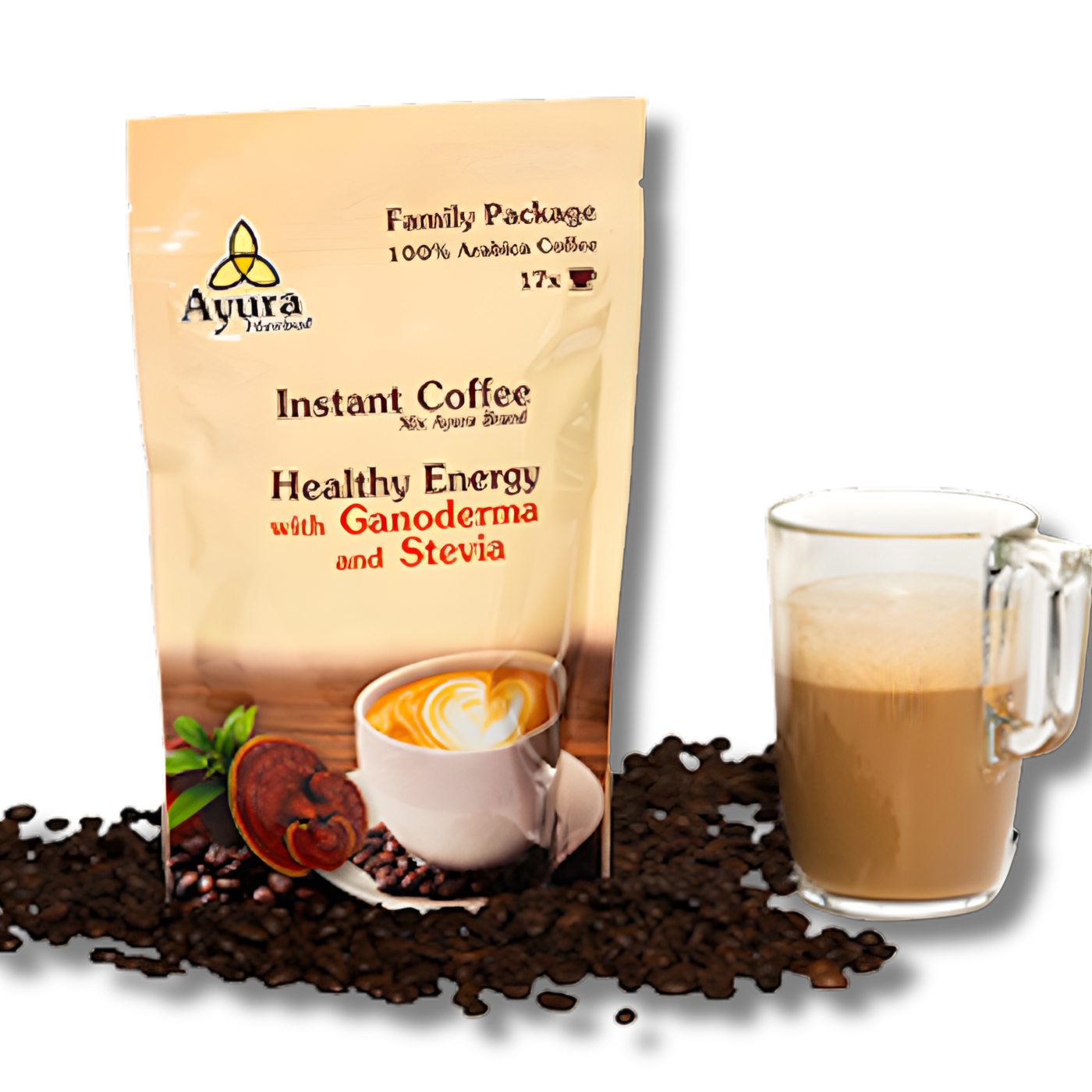 Cappuccino s hubami Ganoderma 250g - Family Package